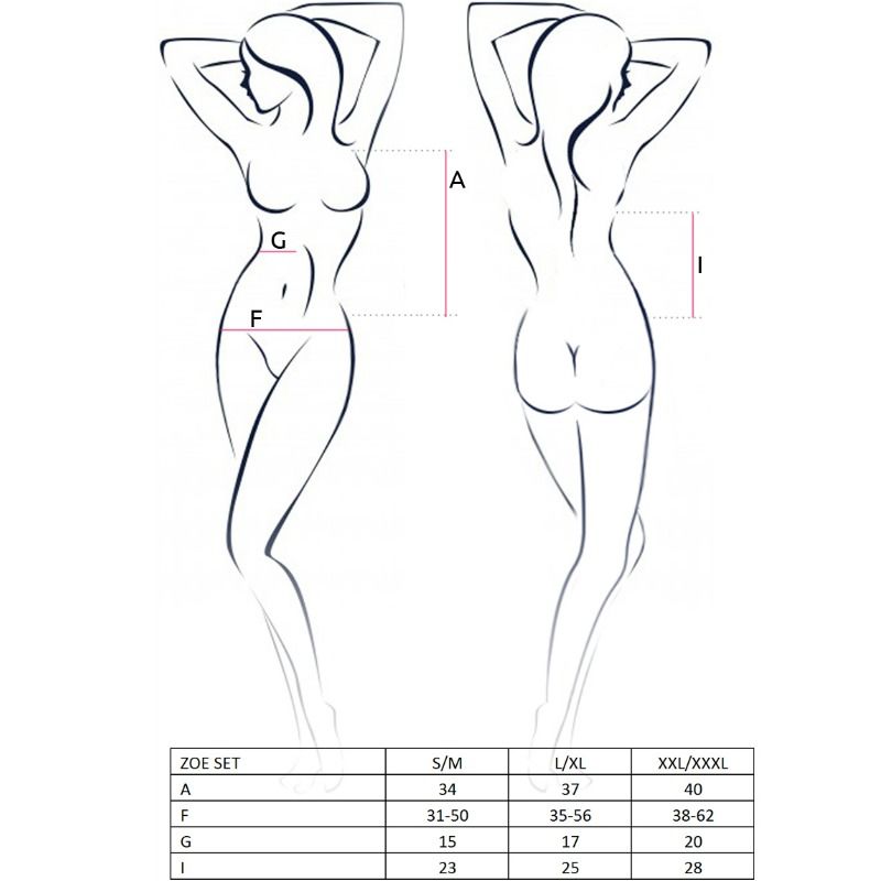 Comprar Passion Woman Zoe Set Talla S/M – Conjunto Con Diseño Elegante Para Máxima Comodidad-Noxtic