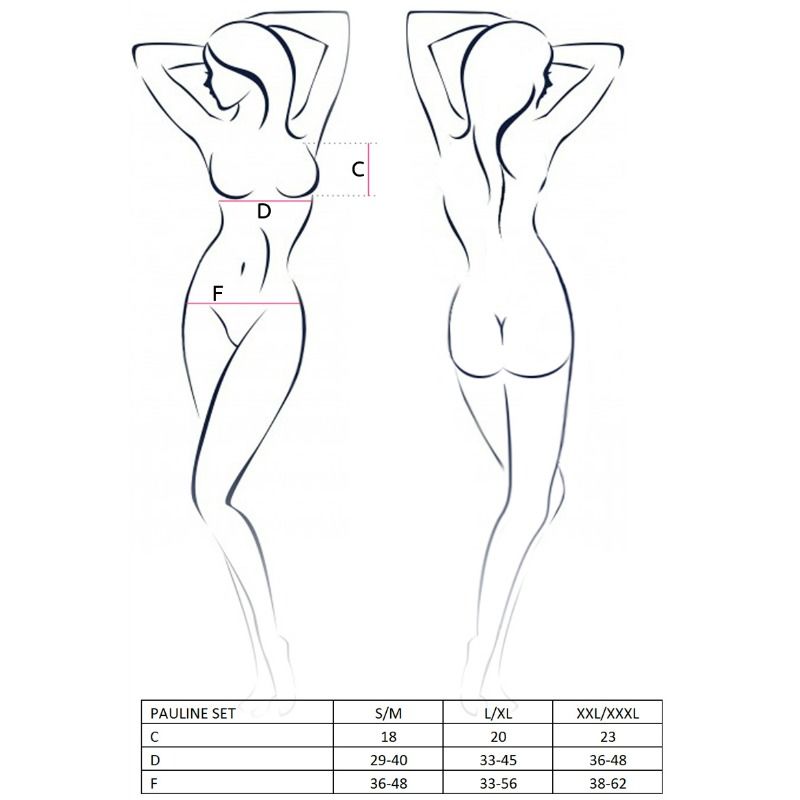 Comprar PASSION Woman Pauline Set 3 Piezas Talla L/XL – Conjunto Elegante Para Bienestar Personal-Noxtic