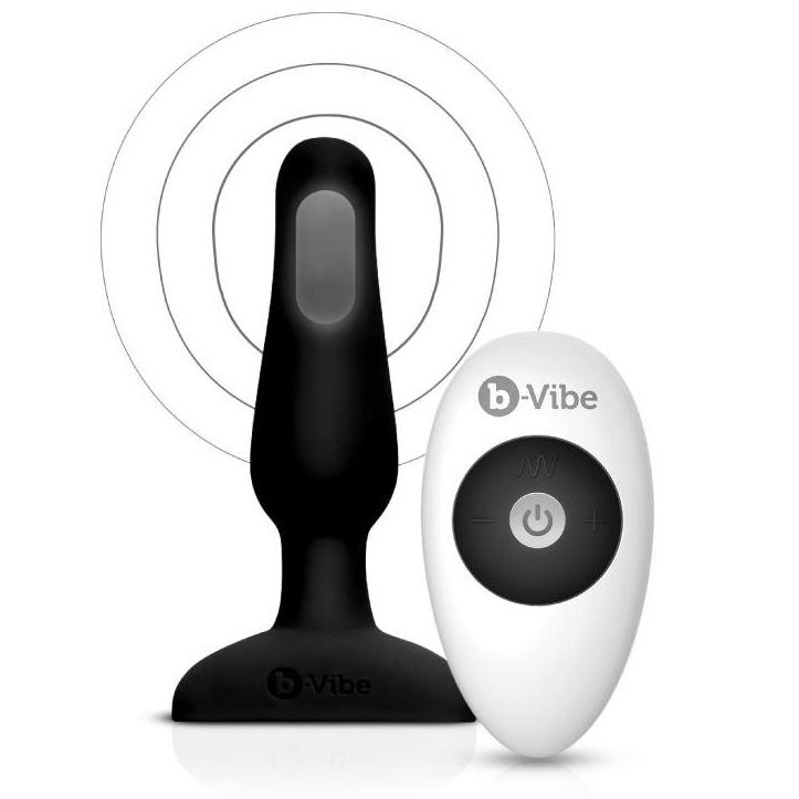 Comprar B-VIBE Novice Control Remoto Anal Plug Negro – Diseño Ergonómico Para Principiantes Con Conectividad Inalámbrica-Noxtic