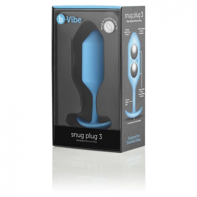 Comprar B-VIBE Snug Plug Anal 3 Azul Cielo – Plug Ergonómico De Silicona Médica Para Placer Sensible-Noxtic