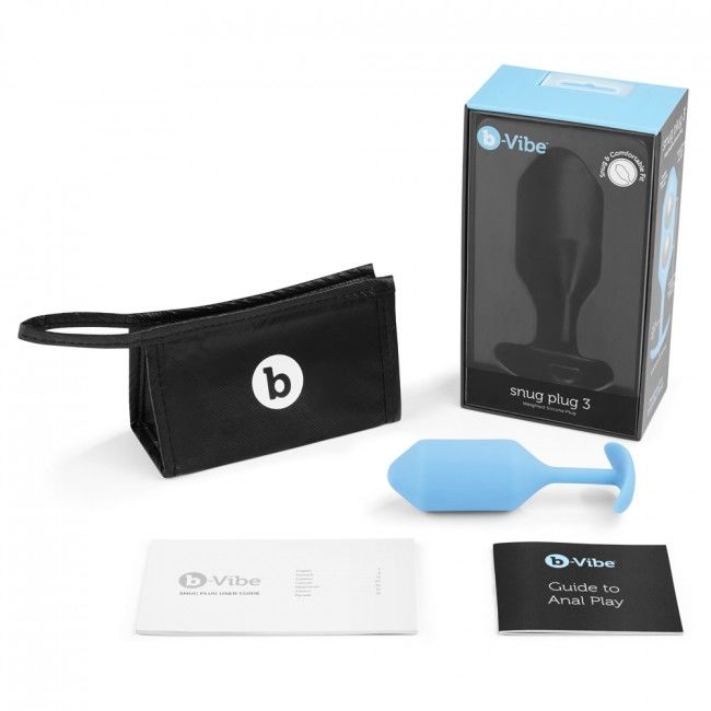 Comprar B-VIBE Snug Plug Anal 3 Azul Cielo – Plug Ergonómico De Silicona Médica Para Placer Sensible-Noxtic