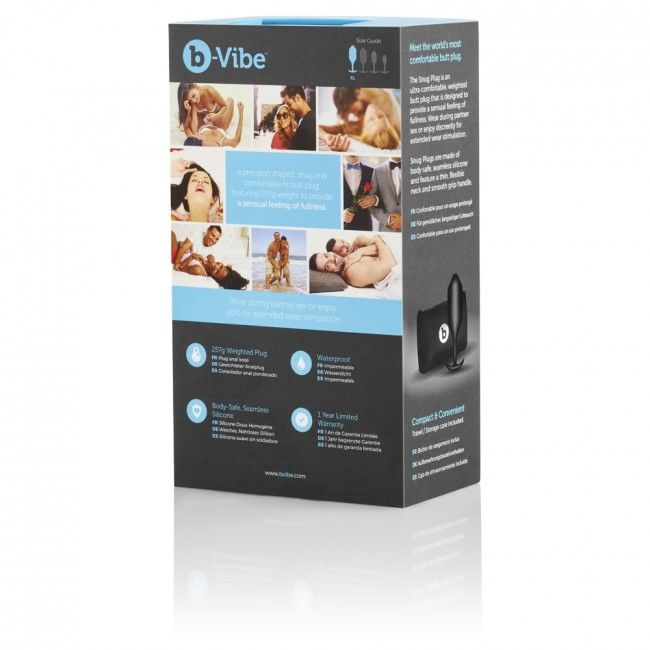 Comprar B-VIBE Snug Plug Anal 4 Negro – Diseño Ergonómico Para Comodidad Y Exploración Sensual-Noxtic