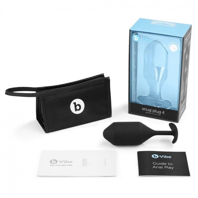 Comprar B-VIBE Snug Plug Anal 4 Negro – Diseño Ergonómico Para Comodidad Y Exploración Sensual-Noxtic