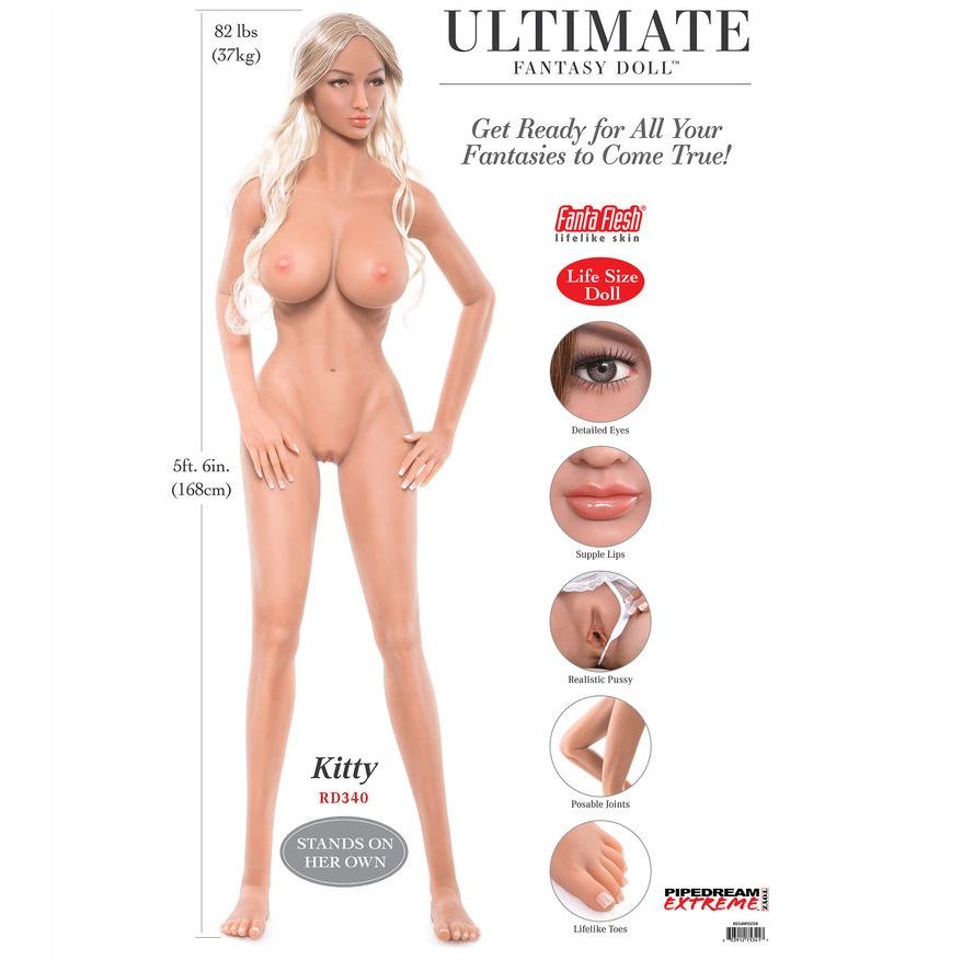 Comprar EXTREME TOYZ Muñeca Fantasía Kitty 168 CM – Diseño Realista Para Explorar Tu Placer-Noxtic