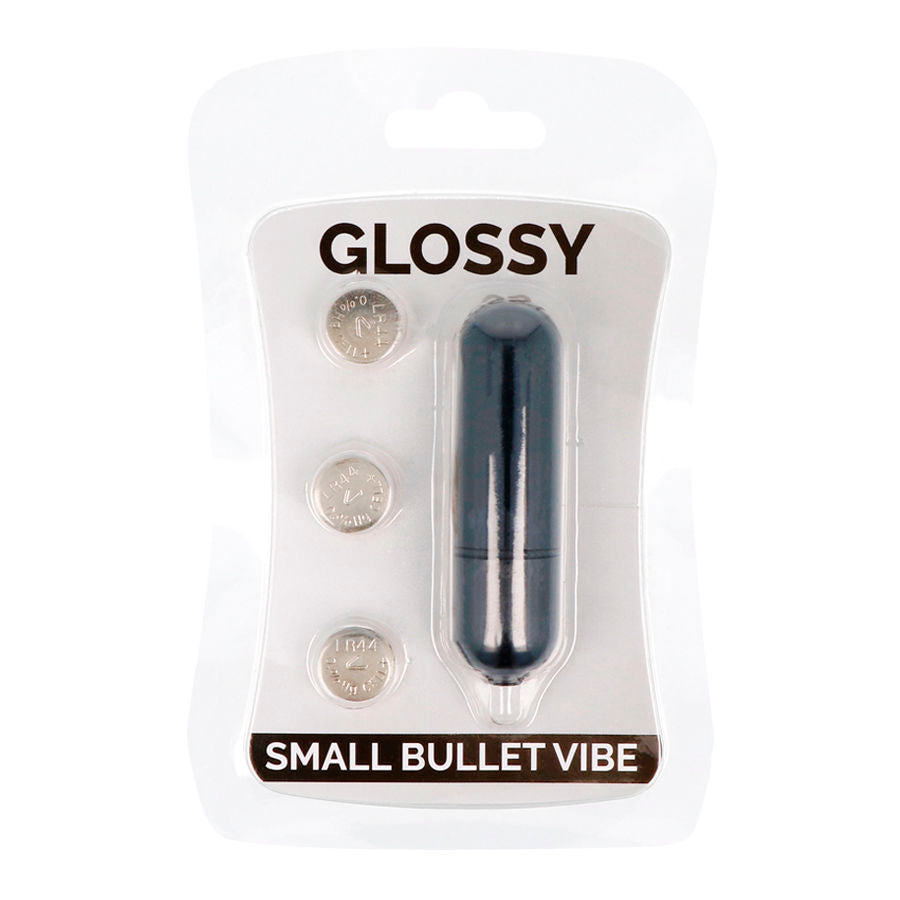 Comprar GLOSSY Bala Vibradora Pequeña Negra – Vibraciones Silenciosas Resistente al Agua Para Uso Diario-Noxtic