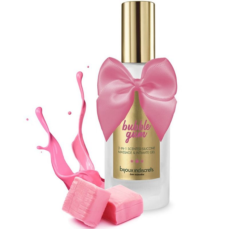 Comprar BIJOUX Gel 2 En 1 Silicona Chicle De Fresa 100 Ml – Aroma Irresistible Para Masajes Placenteros-Noxtic