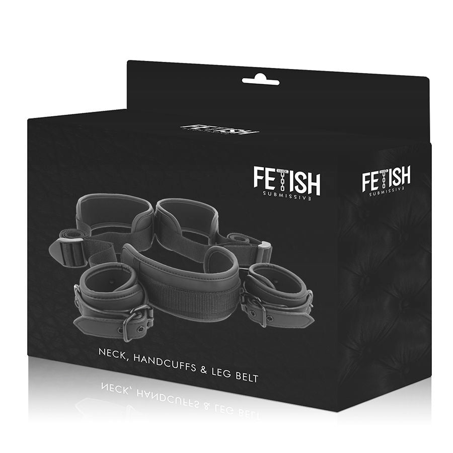Comprar FETISH SUBMISSIVE Posición Piernas Abiertas – Set De Ataduras Con Forro De Neopreno Para Comodidad Y Estilo-Noxtic