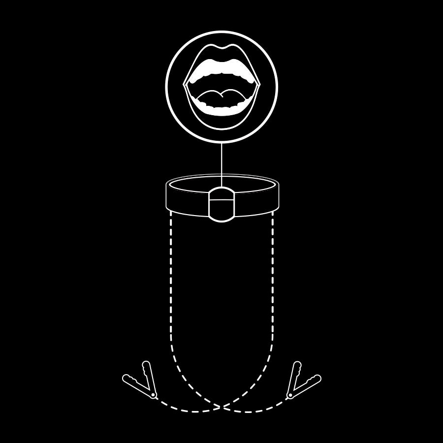 Comprar FETISH SUBMISSIVE Anilla Mordaza Con Pinzas Para Pezones – Diseño Elegante Para Aumentar La Sensación Sensorial-Noxtic