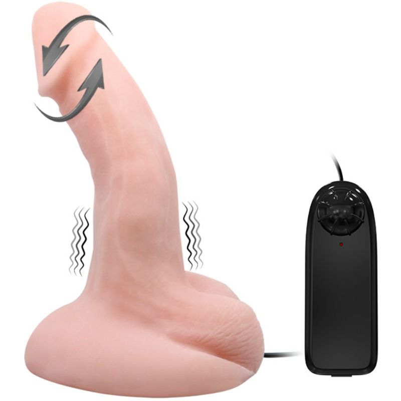Comprar BAILE Arbitrariness Dildo – Diseño Curvado Con Función De Vibración Y Rotación-Noxtic