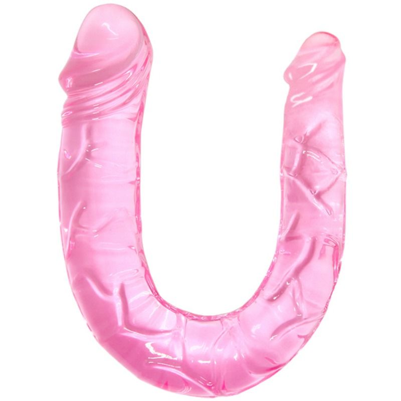 Comprar BAILE Doble Dong Rosa – Consolador Translúcido Compacto Para Estimulación Doble-Noxtic
