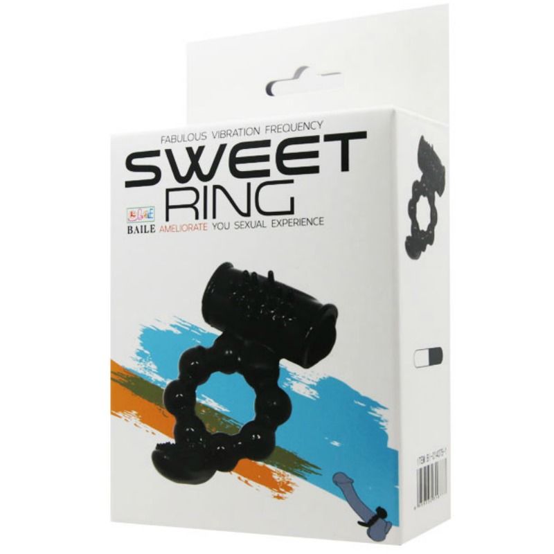 Comprar BAILE Sweet Ring Anillo Con Doble Estimulador – Anillo Vibrador Con Diseño Ergonómico Para Parejas-Noxtic