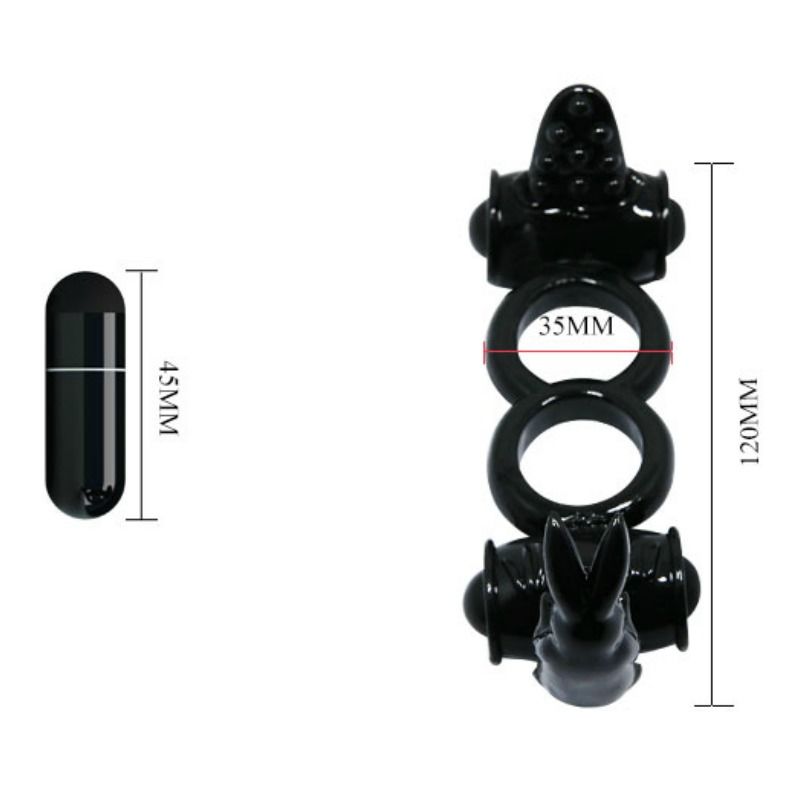 Comprar BAILE Sweet Ring Anillo Doble – Diseño Compartido Para Intimidad Mejorada-Noxtic