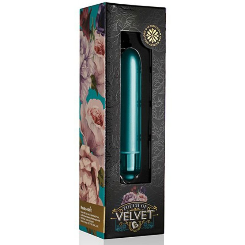 Comprar ROCKS-OFF Bala Vibradora Touch Of Velvet Peacock Petals – Estimulación Precisa Con 10 Funciones De Vibración-Noxtic