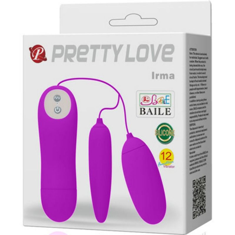 Comprar PRETTY LOVE Irma Huevo Vibrador Doble – Estimulador Potente Para Masaje Profundo-Noxtic