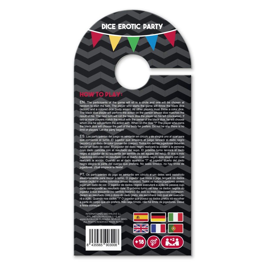 Comprar ARIA Juego 5 Dados Fiesta Erótica – Diversión Interactiva Para Momentos Especiales-Noxtic