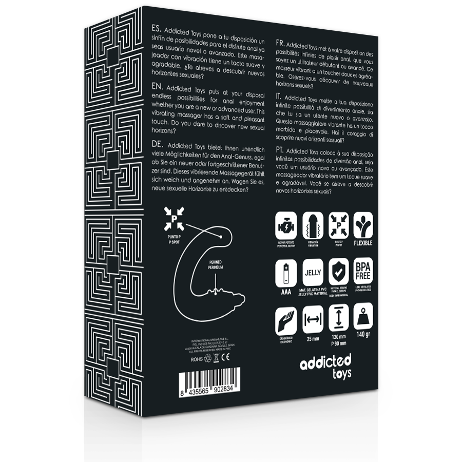 Comprar ADDICTED TOYS Masajeador Anal Negro – Estimulación Profunda Con Diseño Ergonómico-Noxtic