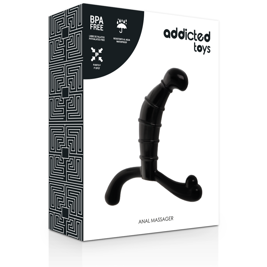 Comprar ADDICTED TOYS Masajeador Anal Prostate Pleasure Negro – Estimulación Ergonómica Para Placer Personalizado-Noxtic