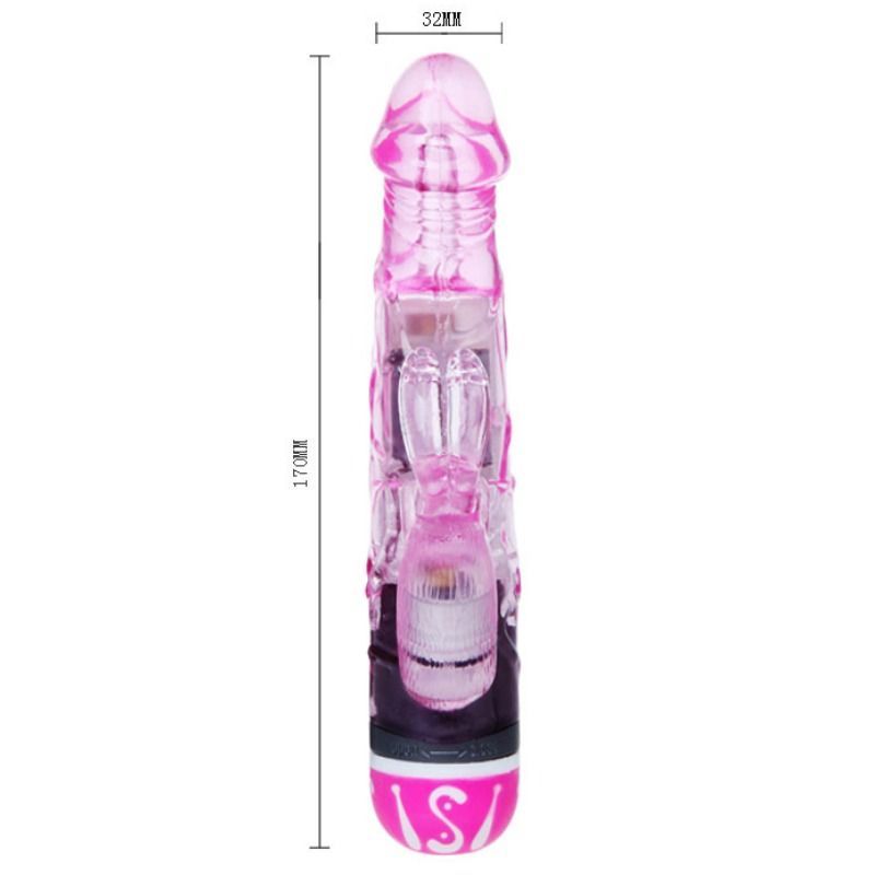 BAILE Vibrador Multivelocidad Con Rabbit Lila – Estimulador Potente Con 10 Modos De Vibración