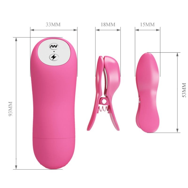 Comprar BAILE Romantic Wave Pizas – Pinzas Vibradoras Con Estimulación Sensorial Avanzada-Noxtic