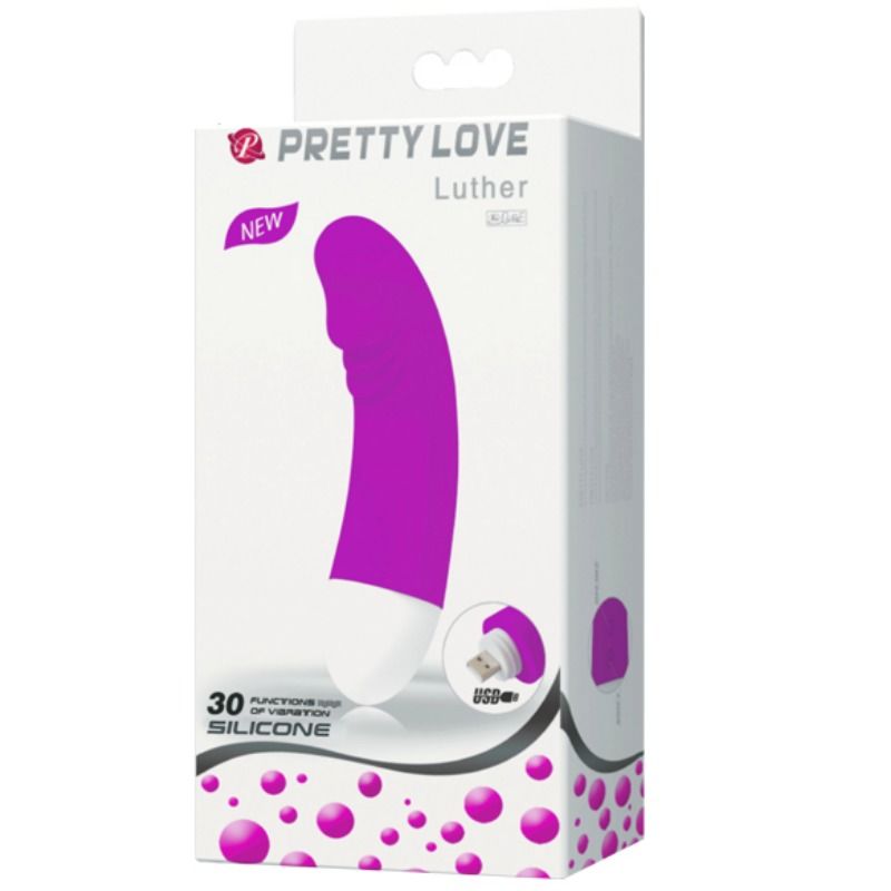 Pretty Love Luther Mini Vibrador – Diseño Ergonómico Con 30 Modos De Vibración