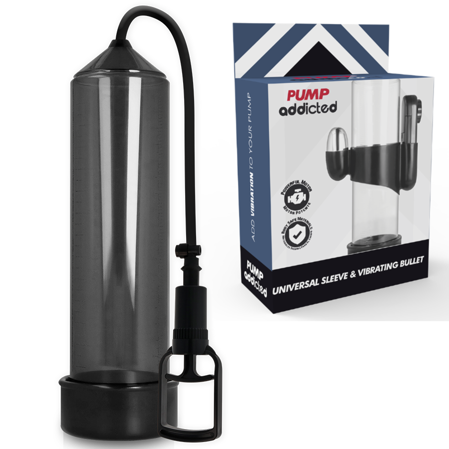 Comprar PUMP ADDICTED Bomba Erección RX7 Negro – Potente Dispositivo Con Vibrador Para Mejora Del Rendimiento-Noxtic