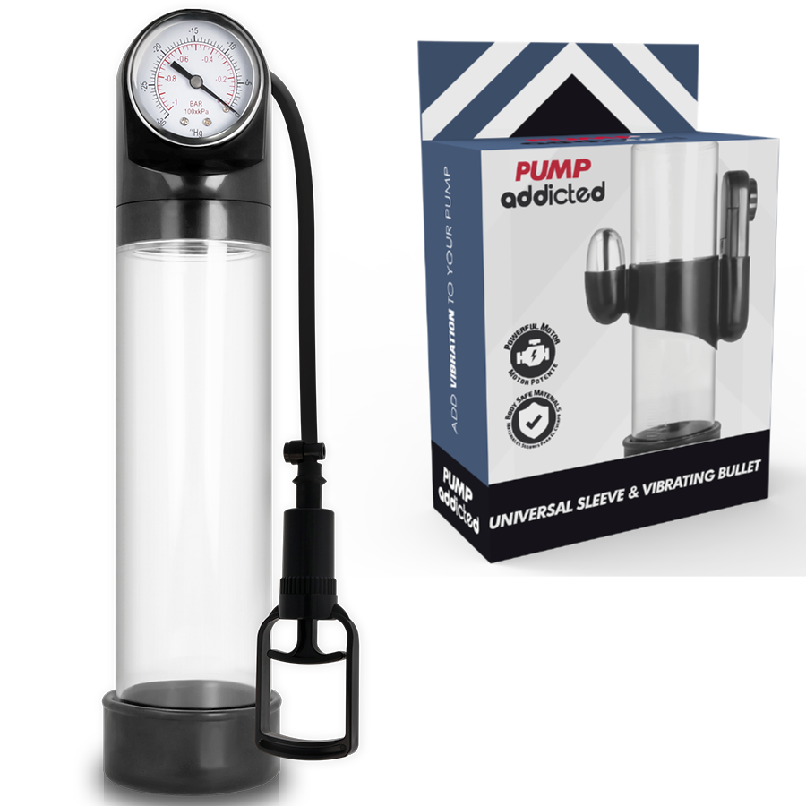 Comprar PUMP ADDICTED Bomba Erección RX9 Transparente – Diseño Innovador Con Vibrador Integrado-Noxtic
