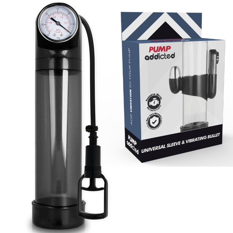 Comprar PUMP ADDICTED Bomba Erección RX9 Negro – Mejora Tu Placer Con Vibración Avanzada-Noxtic