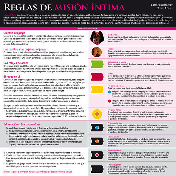 Comprar TEASE & PLEASE Misión Íntima Edición Original – Juego Erótico Para Descubrir Placer Y Conexión En Pareja-Noxtic