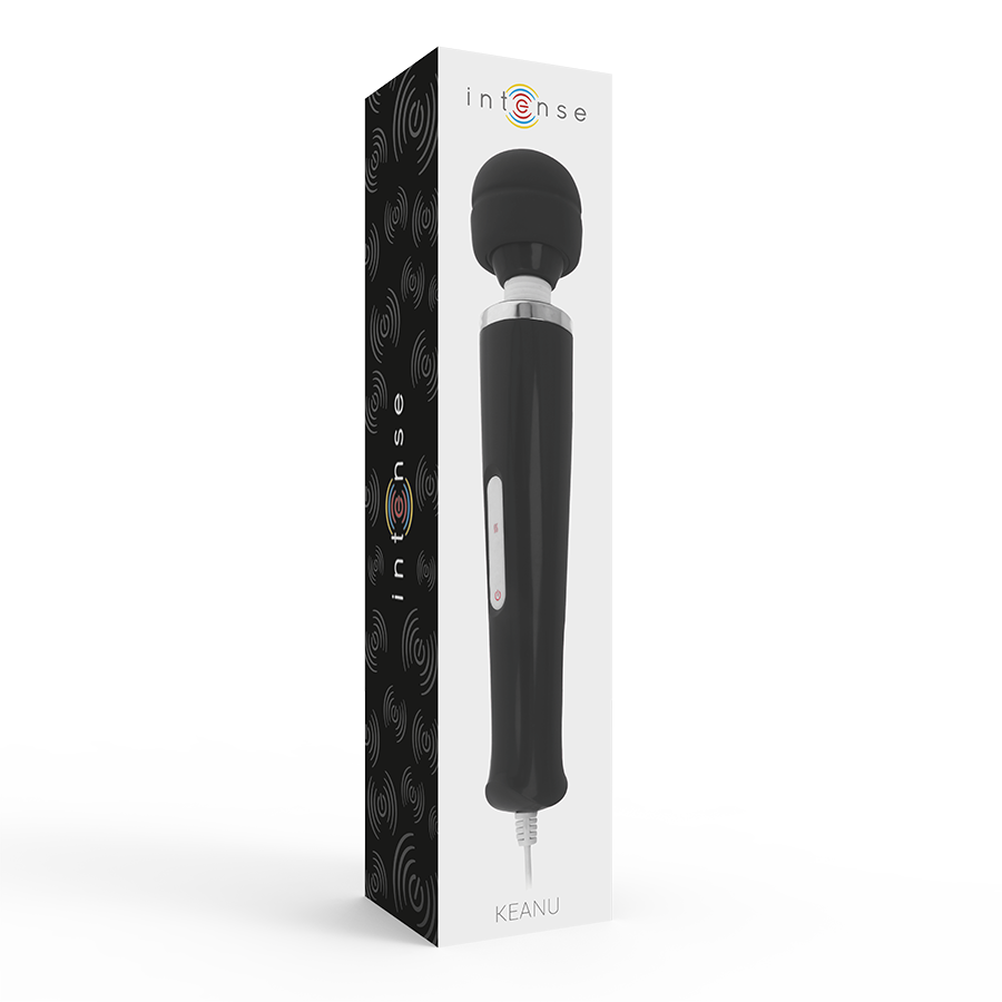 Comprar INTENSE Keanu Wand Negro – Masajeador Potente Con Diseño Curvilíneo Para Sensaciones Intensificadas-Noxtic