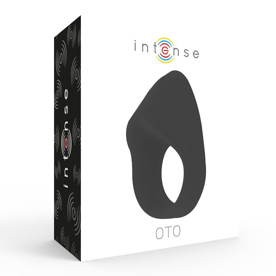 Comprar INTENSE Oto Anillo Vibrador Recargable Negro – Estimulador Con 20 Velocidades Para Placer Personalizado-Noxtic