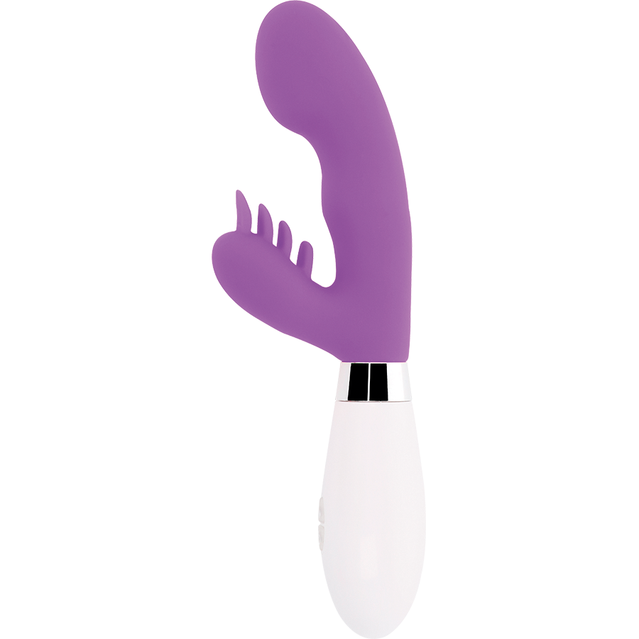 Comprar GLOSSY Rabbit Elvis Lila – Masajeador De Silicona Con 10 Funciones Y Diseño Ergonómico-Noxtic
