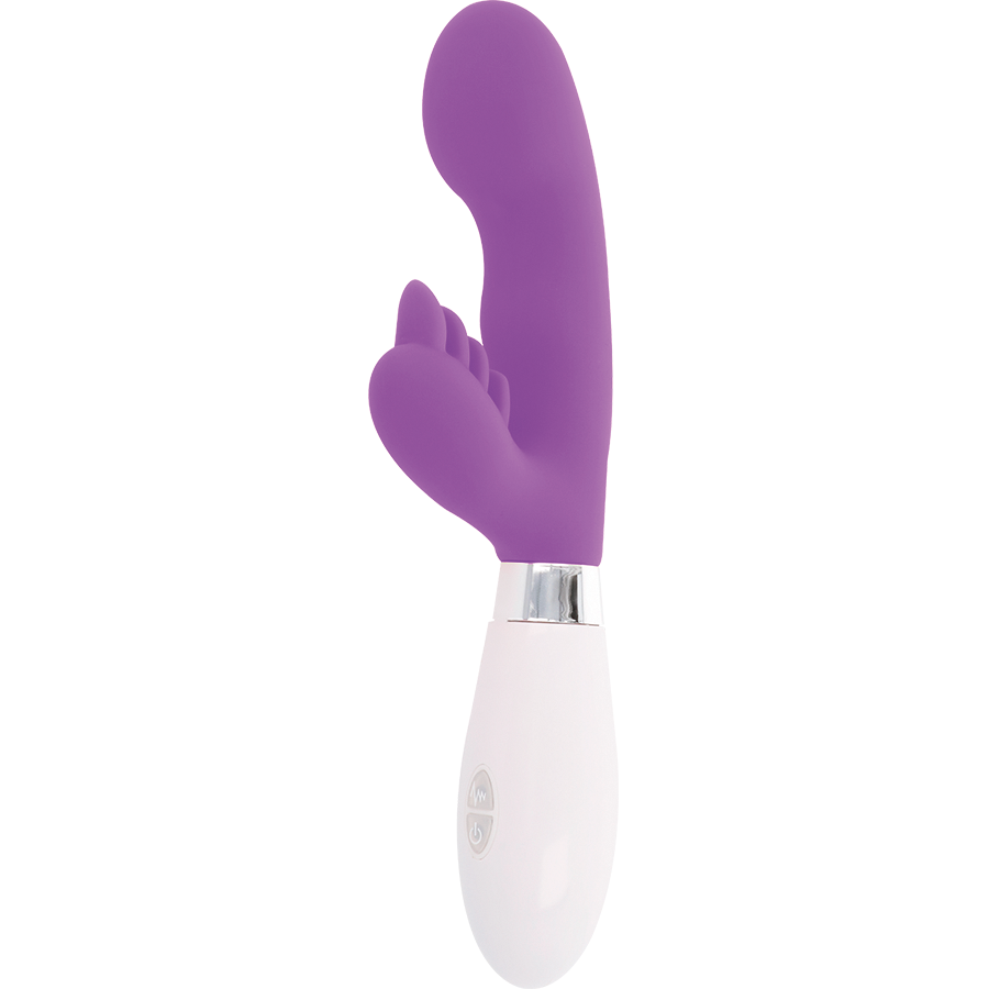 Comprar GLOSSY Rabbit Elvis Lila – Masajeador De Silicona Con 10 Funciones Y Diseño Ergonómico-Noxtic
