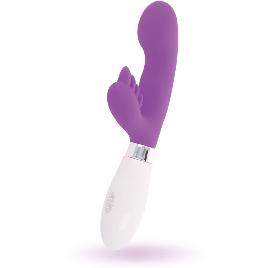 Comprar GLOSSY Rabbit Elvis Lila – Masajeador De Silicona Con 10 Funciones Y Diseño Ergonómico-Noxtic
