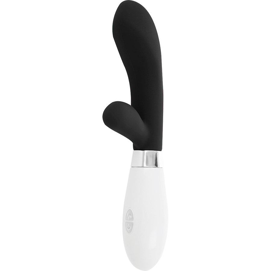 Comprar GLOSSY Jackson Rabbit Negro – Masajeador Ergonómico Con Potente Motor Para Placer Intenso-Noxtic