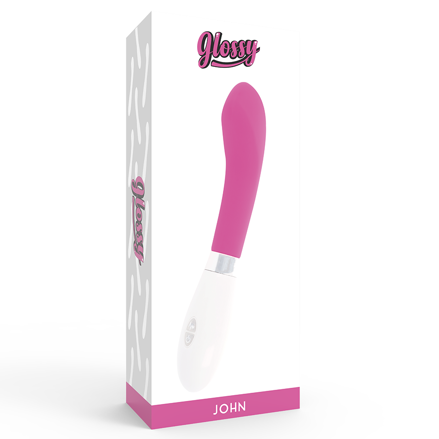 Comprar GLOSSY John Vibrador Rosa – Diseño Curvado Para Experiencia Sensorial Única-Noxtic