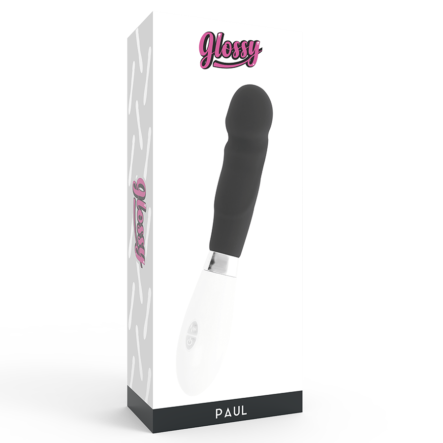 Comprar GLOSSY Paul Vibrador Negro – Diseño Ergonómico Para Una Experiencia Sensorial Única-Noxtic