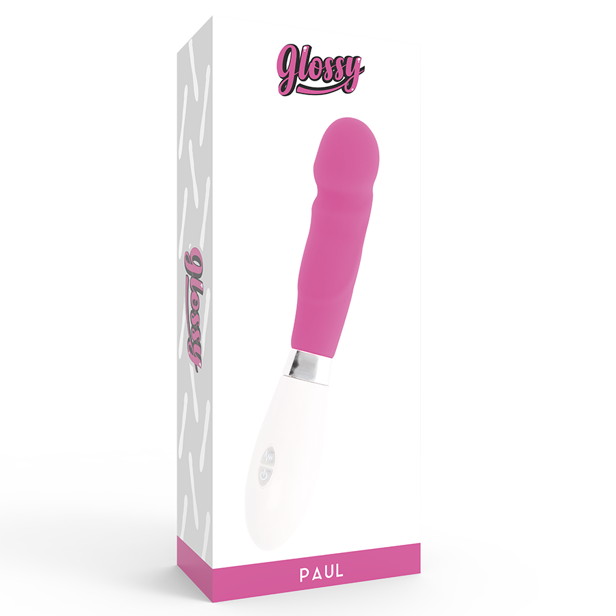 Comprar GLOSSY Paul Vibrador Rosa – Diseño Ergonómico Con Silicona Médica Suave-Noxtic