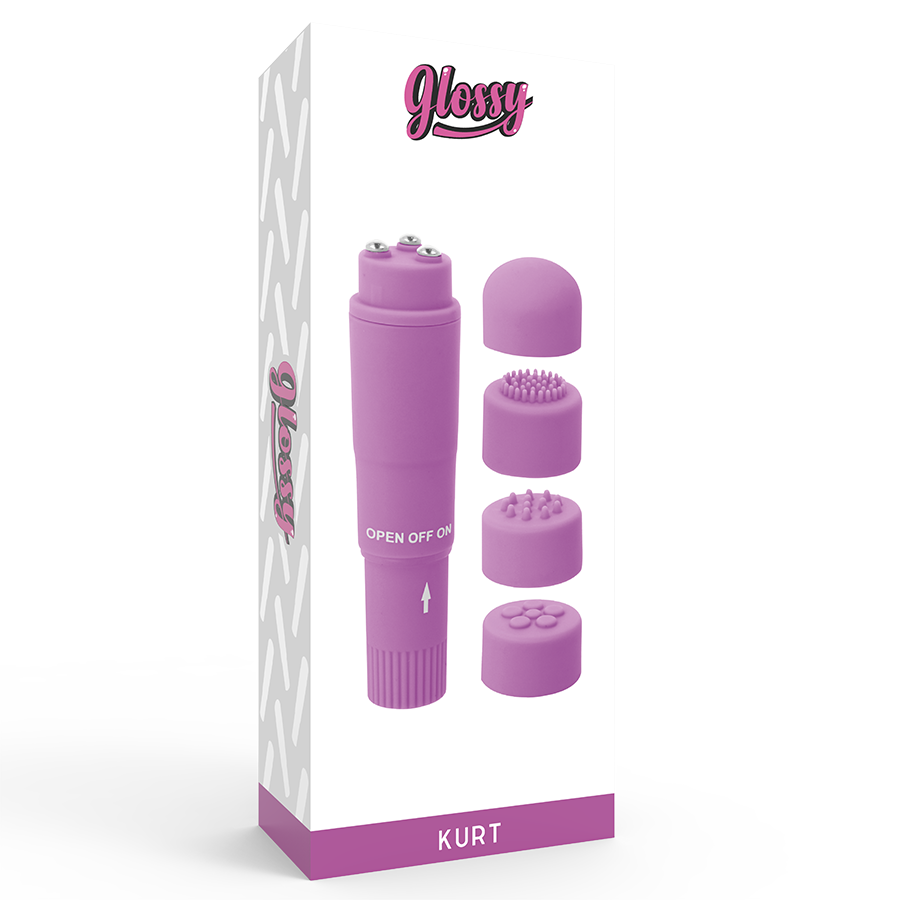 Comprar GLOSSY Pocket Kurt Lila – Masajeador Compacto Con Diseño Elegante y Funcional-Noxtic