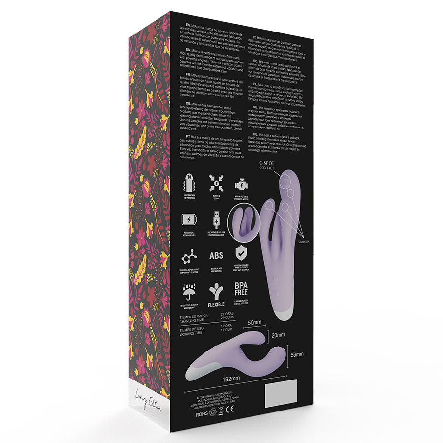 Comprar MIA Guell Vibrador Trifásico – Diseño Ergonómico Con Vibraciones Simultáneas Para Placer Personal-Noxtic