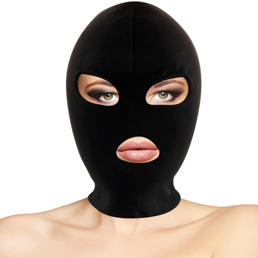 Comprar DARKNESS Máscara Sumisión Negra – Ajuste Perfecto Con Apertura Para Boca Y Ojos-Noxtic