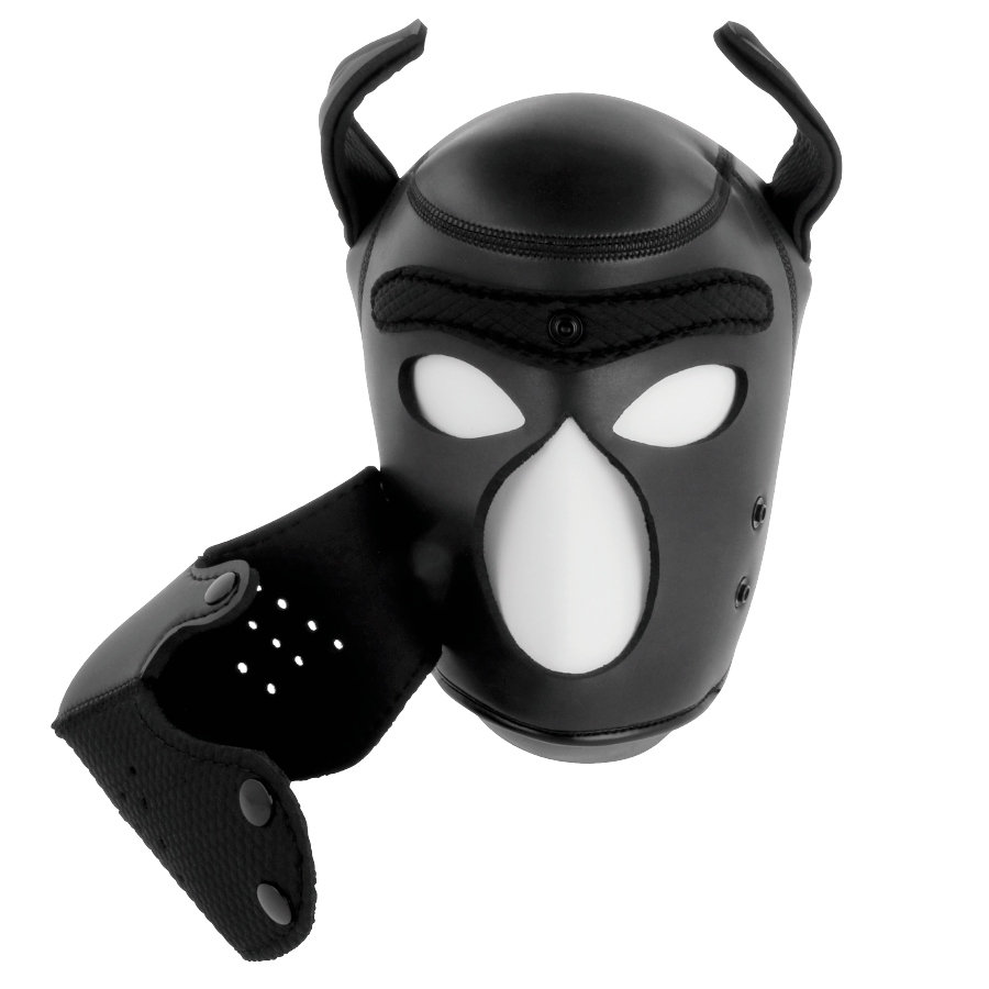 Comprar DARKNESS Máscara Perro Neopreno Con Hocico Extraíble M – Diseño Confortable Para Experiencias Fetish-Noxtic