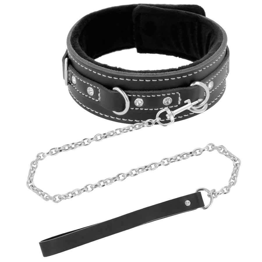 Comprar DARKNESS Collar De Cuero Con Correa – Diseño Elegante Para Control Y Estilo En Tus Escenas-Noxtic