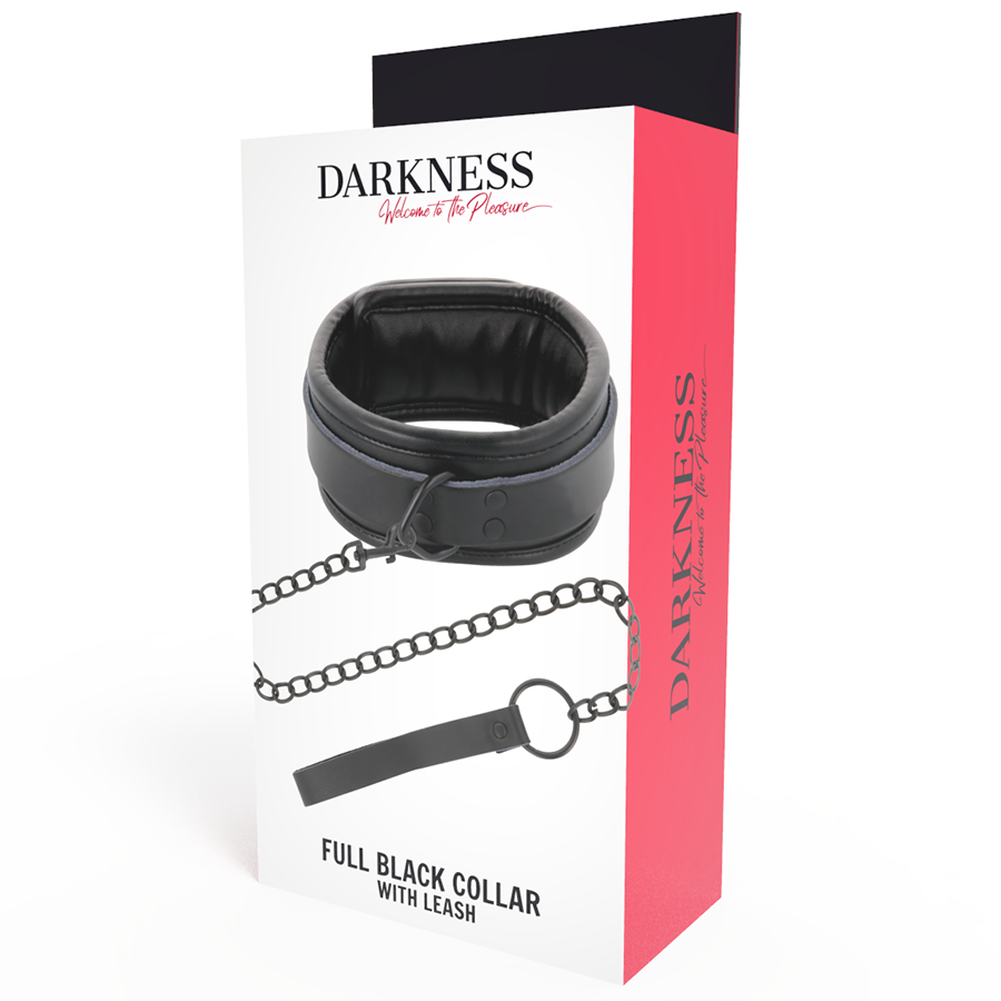 Comprar DARKNESS Collar Con Cadena Negro – Diseño Elegante Para Exploración Sensual-Noxtic