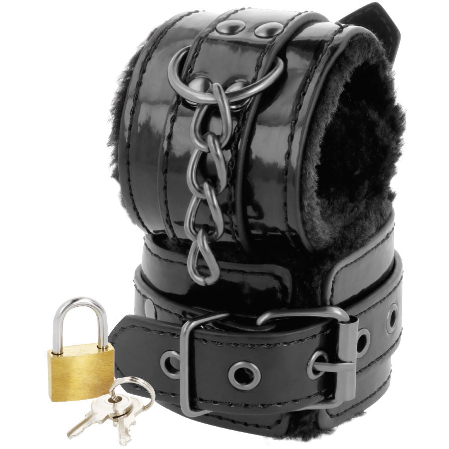 Comprar DARKNESS Esposas Ajustables Negras – Diseño Elegante Con Candado Para Mayor Comodidad-Noxtic