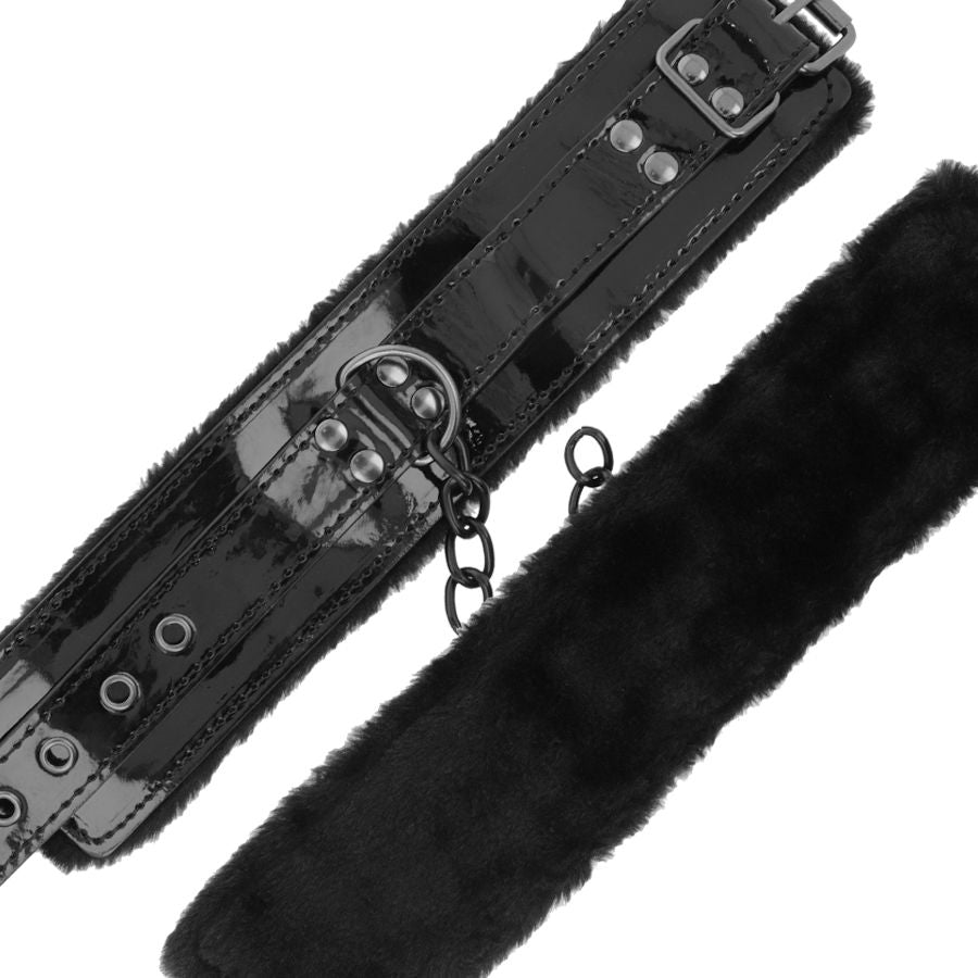 Comprar DARKNESS Esposas Ajustables Negras – Diseño Elegante Con Candado Para Mayor Comodidad-Noxtic