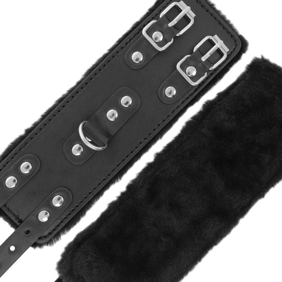 Comprar DARKNESS Esposas De Cuero Negros – Diseño Elegante Con Forro Ajustable Para Comodidad Ideal-Noxtic