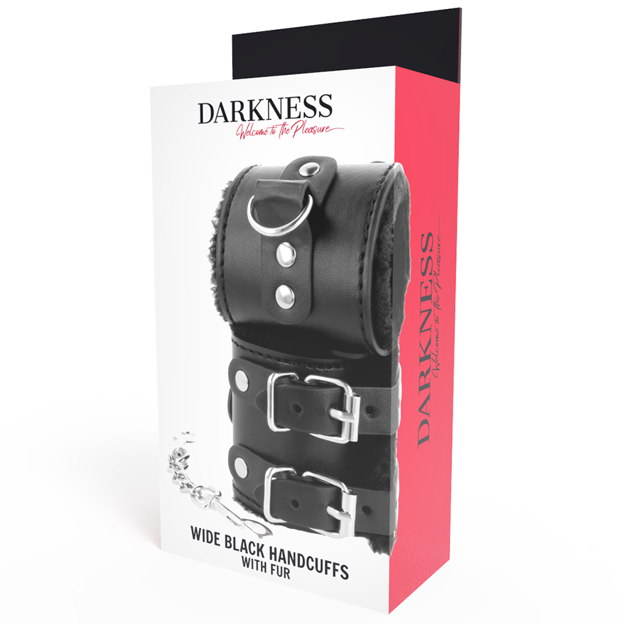 Comprar DARKNESS Esposas De Cuero Negros – Diseño Elegante Con Forro Ajustable Para Comodidad Ideal-Noxtic
