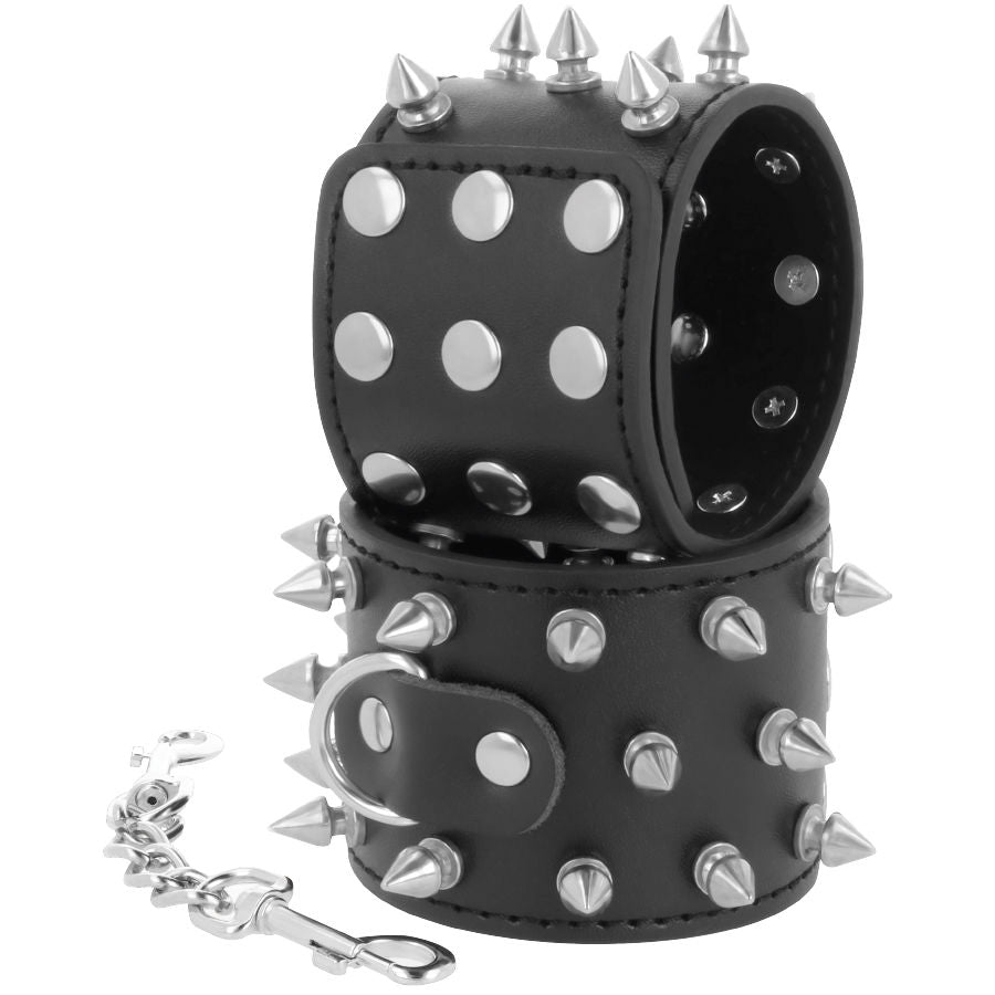 Comprar Darkness Esposas Con Pinchos Negras – Diseño Elegante Para Experiencias Inolvidables-Noxtic