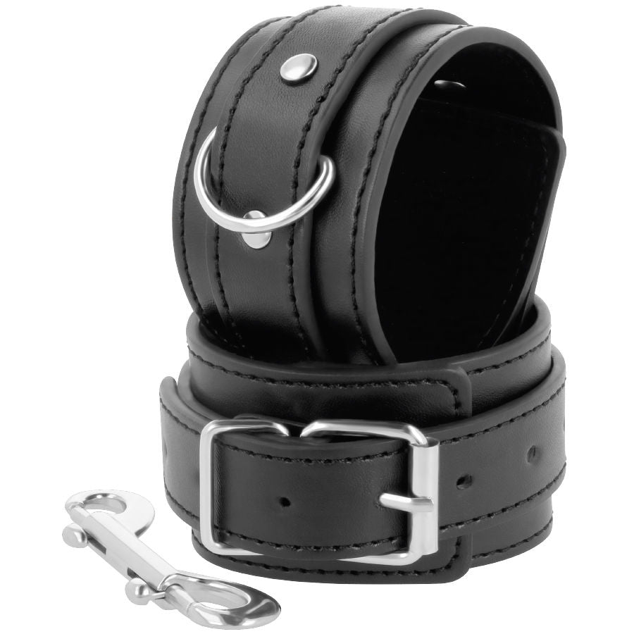 Comprar DARKNESS Esposas Ajustables Negras – Diseño Elegante Con Doble Cinta Refuerzo-Noxtic