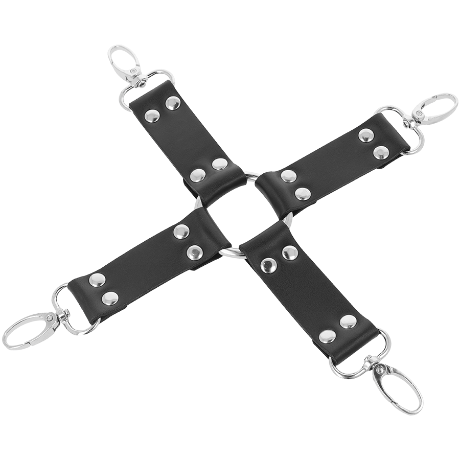 Comprar DARKNESS Esposas De Cuero Negro – Diseño Confortable Para Juegos De Dominación-Noxtic